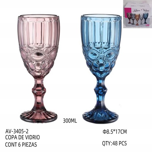 [AV-3405-2 [48 PZS/CAJA]] [AV-3405-2] COPA DE VIDRIO