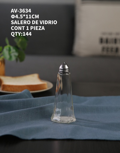 [AV-3634 [144 PZS/CAJA]] [AV-3634] SALERO DE VIDRIO