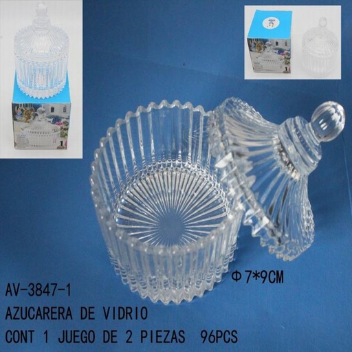 [AV-3847-1 [96 PZS/CAJA]] [AV-3847-1] AZUCARERA DE VIDRIO