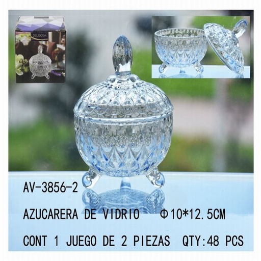 [AV-3856-2 [48 PZS/CAJA]] [AV-3856-2] AZUCARERA DE VIDRIO