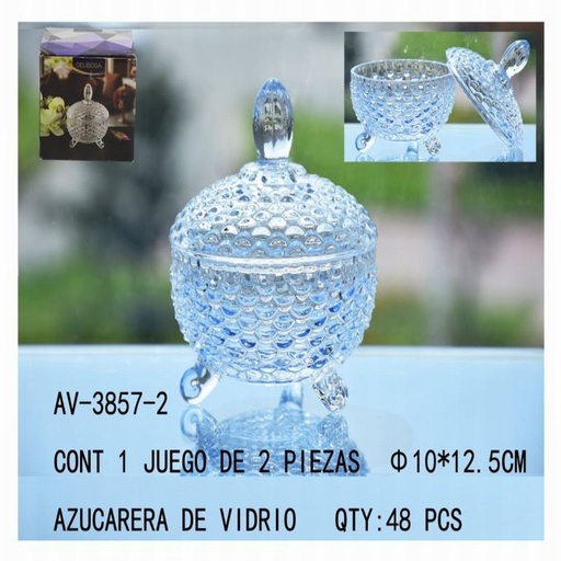 [AV-3857-2 [48 PZS/CAJA]] [AV-3857-2] AZUCARERA DE VIDRIO