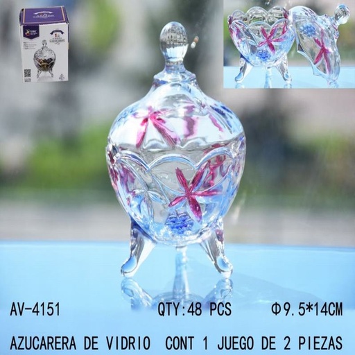 [AV-4151 [48 PZS/CAJA]] [AV-4151] AZUCARERA DE VIDRIO