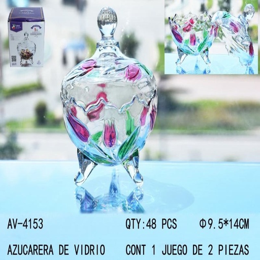 [AV-4153 [48 PZS/CAJA]] [AV-4153] AZUCARERA DE VIDRIO