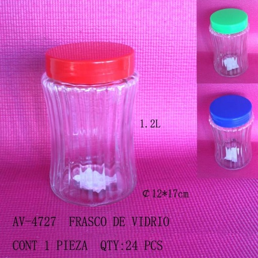 [AV-4727 [24 PZS/CAJA]] [AV-4727] FRASCO DE VIDRIO
