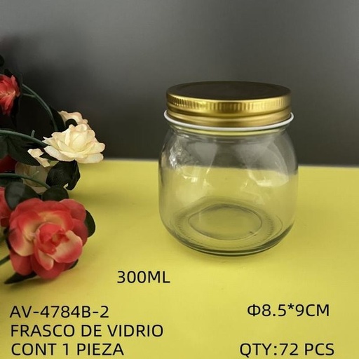 [AV-4784B-2 [72 PZS/CAJA]] [AV-4784B-2] FRASCO DE VIDRIO