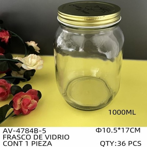 [AV-4784B-5 [36 PZS/CAJA]] [AV-4784B-5] FRASCO DE VIDRIO