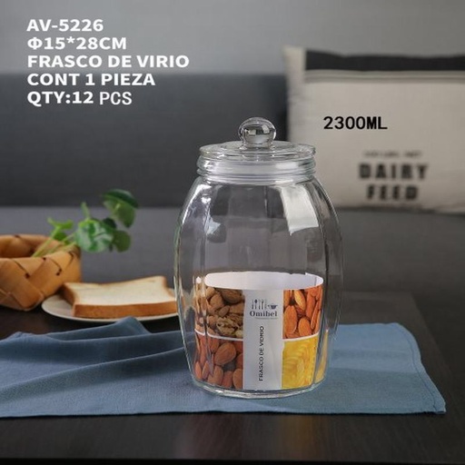 [AV-5226 [12 PZS/CAJA]] [AV-5226] FRASCO DE VIDRIO