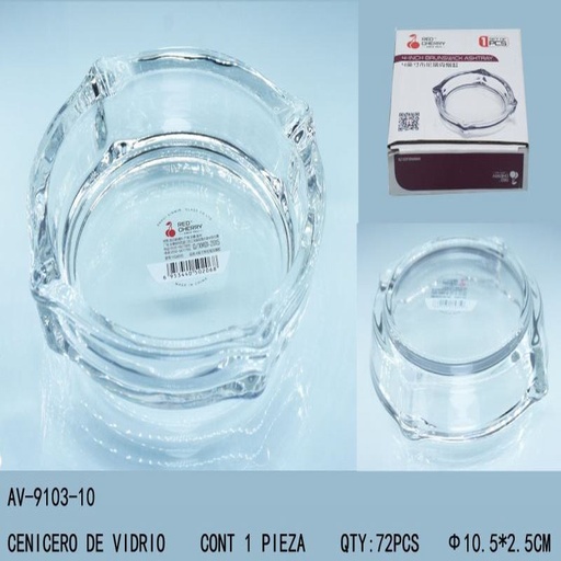 [AV-9103-10 [72 PZS/CAJA]] [AV-9103-10] CENICERO DE VIDRIO