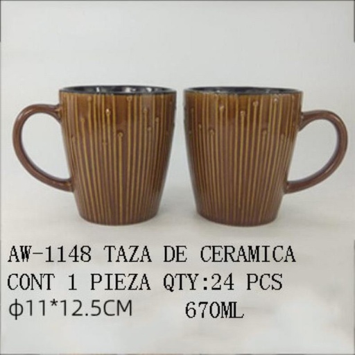[AW-1148 [24 PZS/CAJA]] [AW-1148] TAZA DE CERAMICA