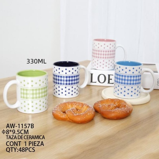 [AW-1157B [48 PZS/CAJA]] [AW-1157B] TAZA DE CERAMICA