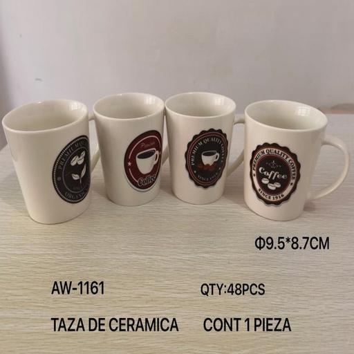 [AW-1161 [48 PZS/CAJA]] [AW-1161] TAZA DE CERAMICA