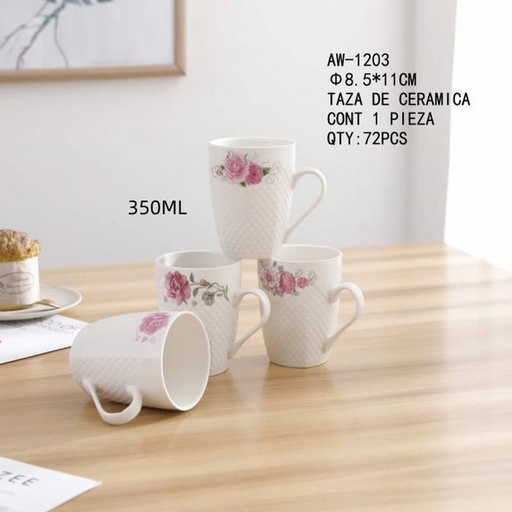 [AW-1203 [72 PZS/CAJA]] [AW-1203] TAZA DE CERAMICA