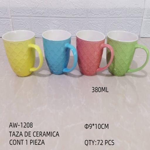[AW-1208 [72 PZS/CAJA]] [AW-1208] TAZA DE CERAMICA