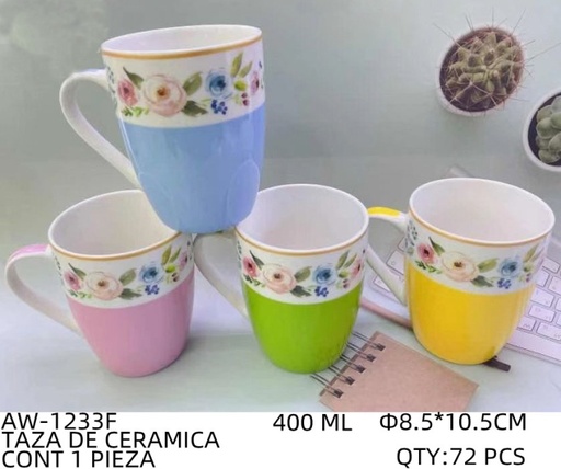 [AW-1233F [72 PZS/CAJA]] [AW-1233F] TAZA DE CERAMICA