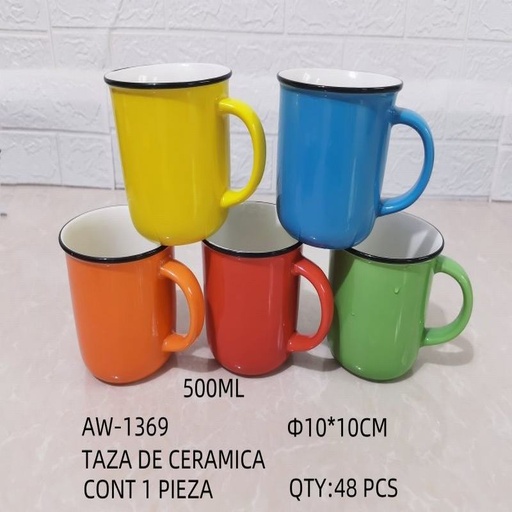 [AW-1369 [48 PZS/CAJA]] [AW-1369] TAZA DE CERAMICA