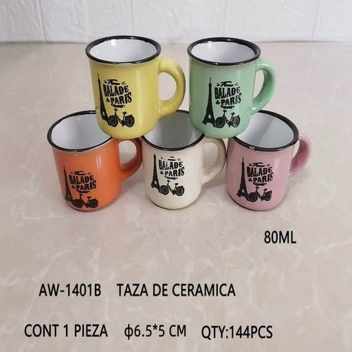 [AW-1401B [144 PZS/CAJA]] [AW-1401B] TAZA DE CERAMICA