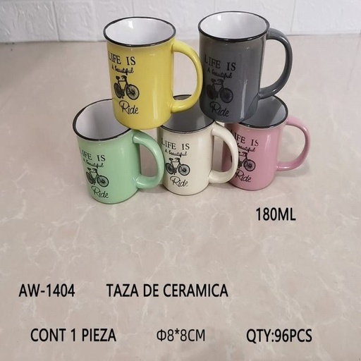 [AW-1404 [96 PZS/CAJA]] [AW-1404] TAZA DE CERAMICA