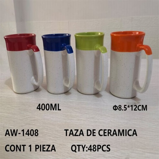 [AW-1408 [48 PZS/CAJA]] [AW-1408] TAZA DE CERAMICA