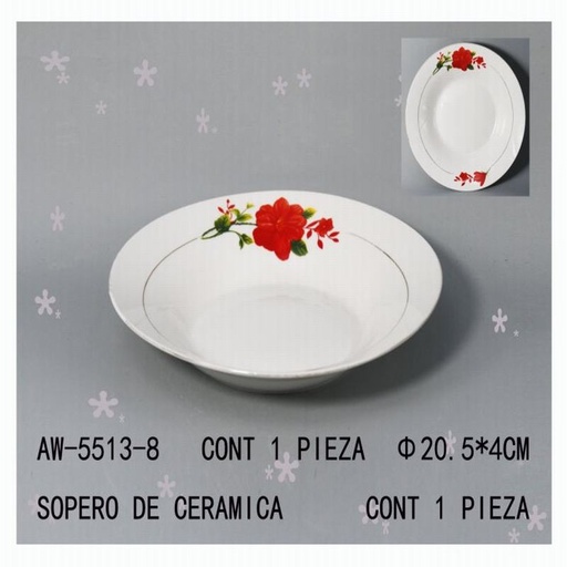 [AW-5513-8 [36 PZS/CAJA]] [AW-5513-8] SOPERO DE CERAMICA