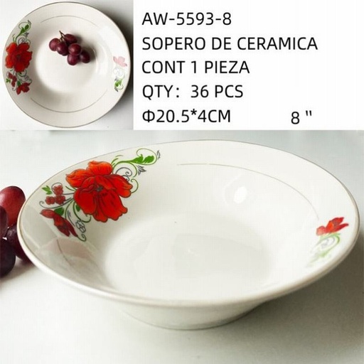 [AW-5593-8 [36 PZS/CAJA]] [AW-5593-8] SOPERO DE CERAMICA