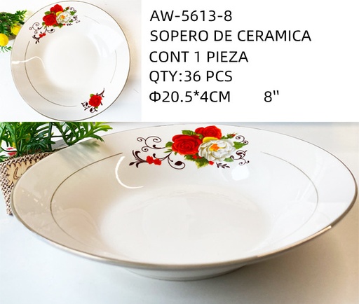 [AW-5613-8 [36 PZS/CAJA]] [AW-5613-8] SOPERO DE CERAMICA