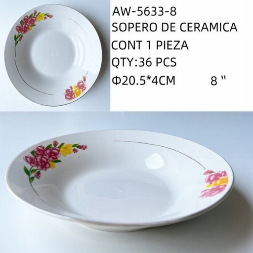 [AW-5633-8 [36 PZS/CAJA]] [AW-5633-8] SOPERO DE CERAMICA