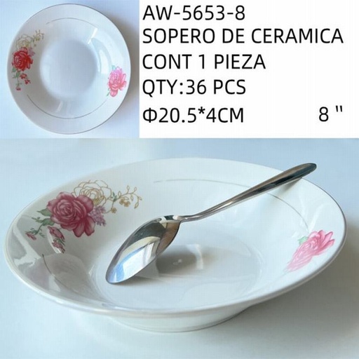 [AW-5653-8 [36 PZS/CAJA]] [AW-5653-8] SOPERO DE CERAMICA