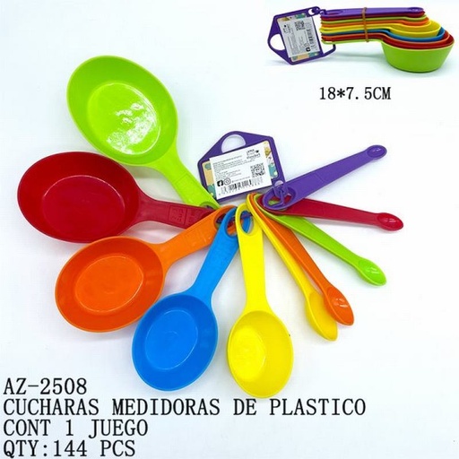 [AZ-2508 [144 PZS/CAJA]] [AZ-2508] CUCHARAS MEDIDORAS DE PLASTICO