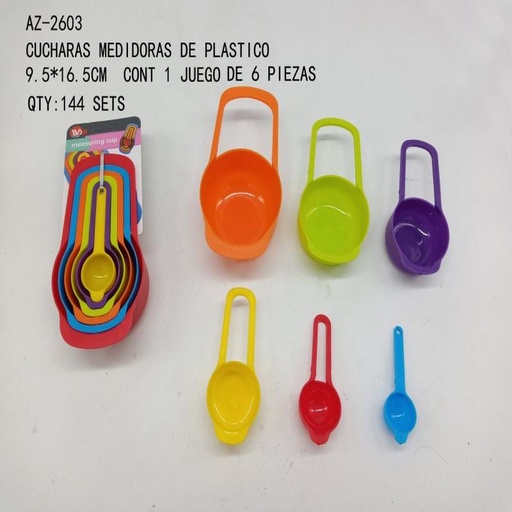 [AZ-2603 [144 PZS/CAJA]] [AZ-2603] CUCHARAS MEDIDORAS DE PLASTICO