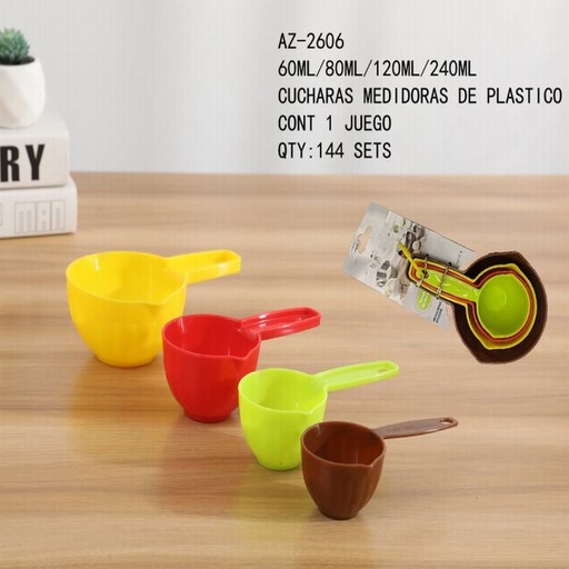 [AZ-2606 [144 PZS/CAJA]] [AZ-2606] CUCHARAS MEDIDORAS DE PLASTICO