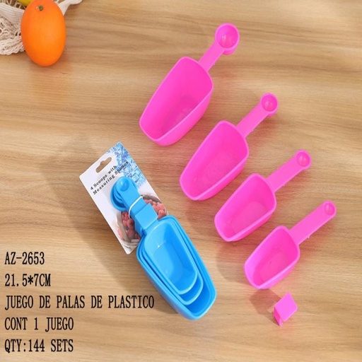 [AZ-2653 [144 PZS/CAJA]] [AZ-2653] JUEGO DE PALAS DE PLASTICO