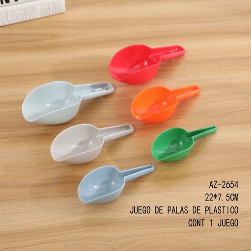 [AZ-2654 [144 PZS/CAJA]] [AZ-2654] JUEGO DE PALAS DE PLASTICO