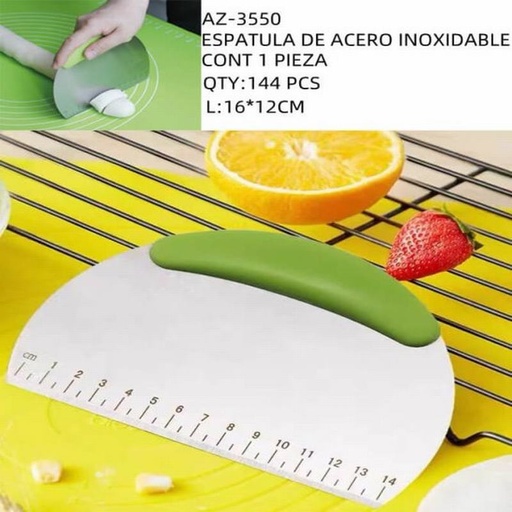 [AZ-3550 [144 PZS/CAJA]] [AZ-3550] ESPATULA DE ACERO INOXIDABLE