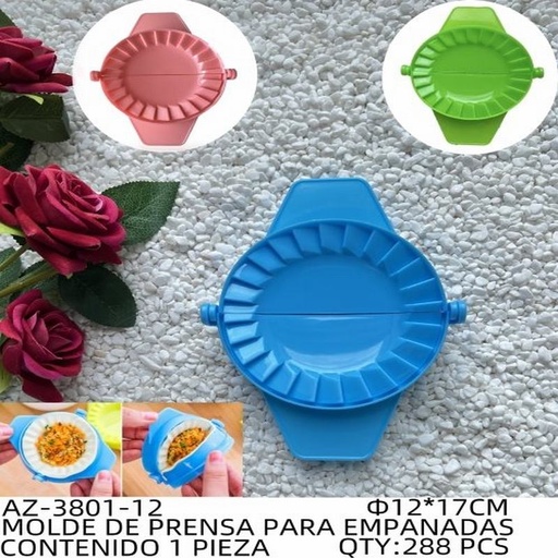 [AZ-3801-12 [288 PZS/CAJA]] [AZ-3801-12] MOLDE DE PRENSA PARA EMPANADAS