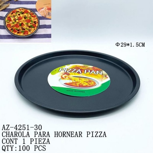 [AZ-4251-30 [100 PZS/CAJA]] [AZ-4251-30] CHAROLA PARA HORNEAR PIZZA