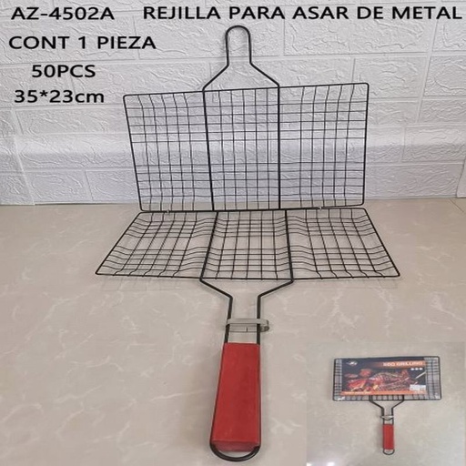 [AZ-4502A [50 PZS/CAJA]] [AZ-4502A] REJILLA PARA ASAR DE METAL