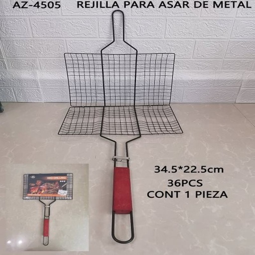 [AZ-4505 [36 PZS/CAJA]] [AZ-4505] REJILLA PARA ASAR DE METAL