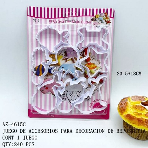 [AZ-4615C [240 PZS/CAJA]] [AZ-4615C] JUEGO DE ACCESORIOS PARA DECORACION DE REPOSTETIA