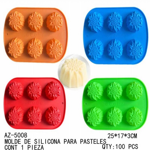 [AZ-5008 [100 PZS/CAJA]] [AZ-5008] MOLDE DE SILICONA PARA PASTELES