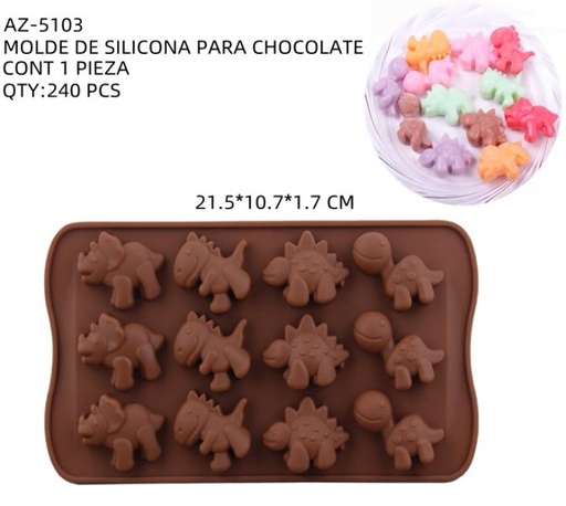 [AZ-5103 [240 PZS/CAJA]] [AZ-5103] MOLDE DE SILICONA PARA CHOCOLATE