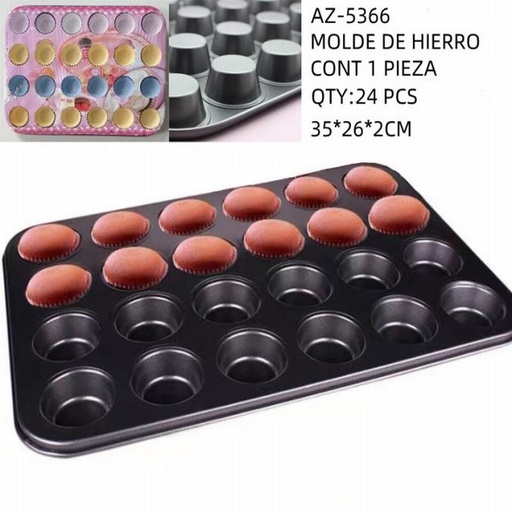 [AZ-5366 [24 PZS/CAJA]] [AZ-5366] MOLDE PARA PAN