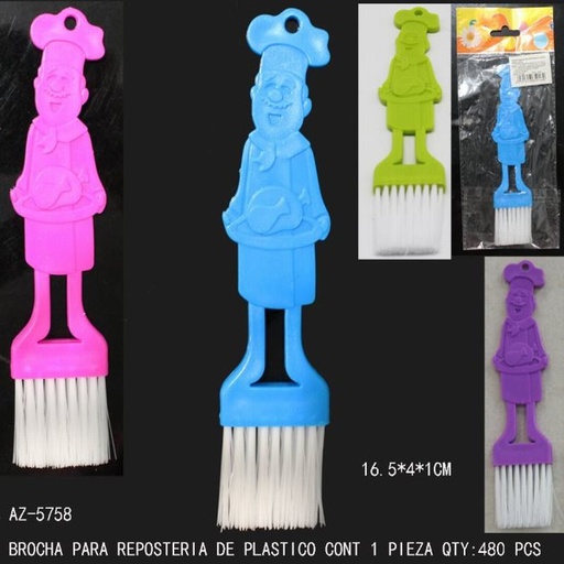 [AZ-5758 [480 PZS/CAJA]] [AZ-5758] BROCHA PARA REPOSTERIA DE PLASTICO