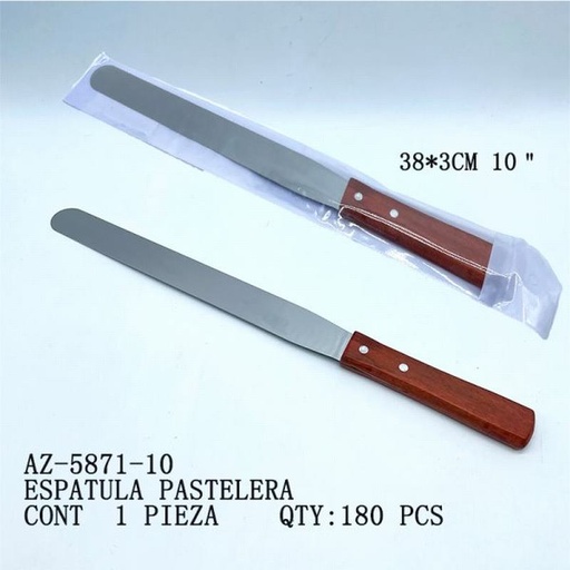 [AZ-5871-10 [180 PZS/CAJA]] [AZ-5871-10] ESPATULA PASTELERA