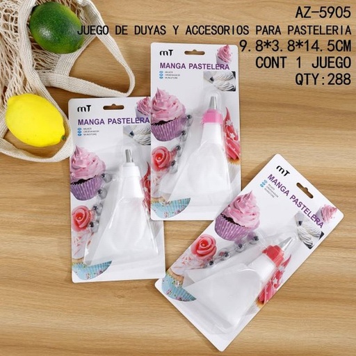 [AZ-5905 [240 PZS/CAJA]] [AZ-5905] JUEGO DE DUYAS Y ACCESORIOS PARA PASTELERIA