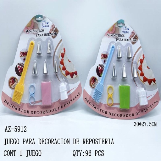 [AZ-5912 [96 PZS/CAJA]] [AZ-5912] JUEGO PARA DECORACION DE REPOSTERIA