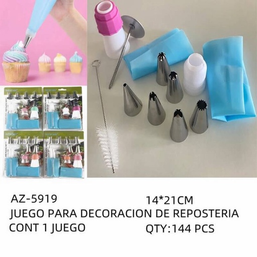 [AZ-5919 [144 PZS/CAJA]] [AZ-5919] JUEGO PARA DECORACION DE REPOSTERIA