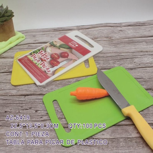 [AZ-6419 [100 PZS/CAJA]] [AZ-6419] TABLA PARA PICAR DE PLASTICO