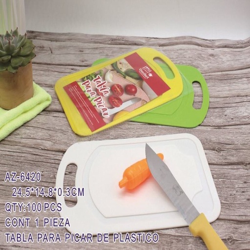 [AZ-6420 [100 PZS/CAJA]] [AZ-6420] TABLA PARA PICAR DE PLASTICO