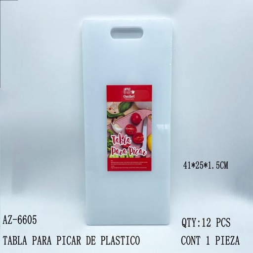[AZ-6605 [12 PZS/CAJA]] [AZ-6605] TABLA PARA PICAR DE PLASTICO