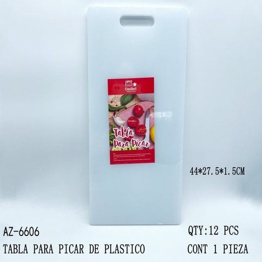 [AZ-6606 [12 PZS/CAJA]] [AZ-6606] TABLA PARA PICAR DE PLASTICO